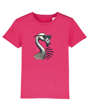 Flamingo minimalist cu ochelari Raspberry