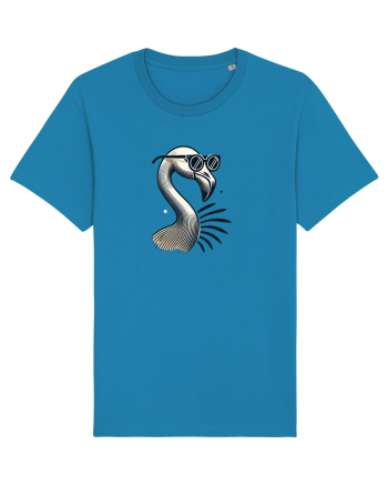 Flamingo minimalist cu ochelari Azur