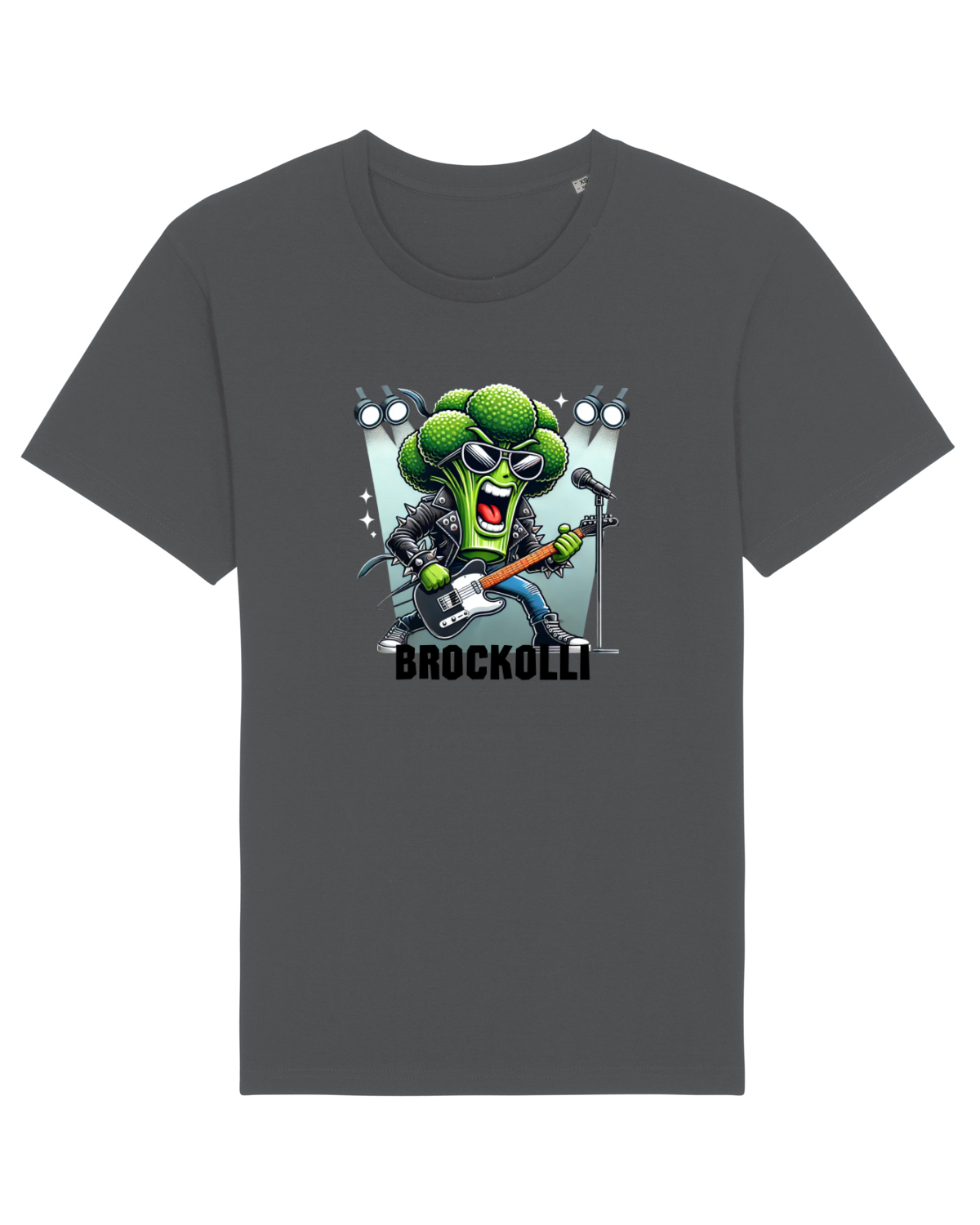 Tricou mânecă scurtă Unisex Rocker Anthracite