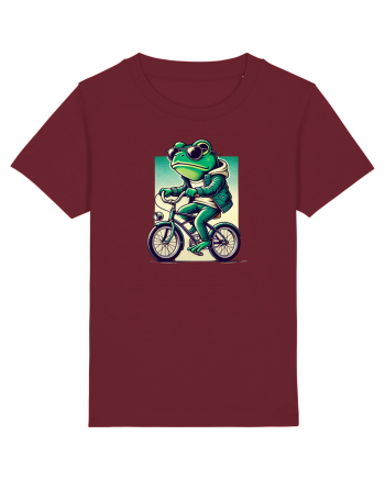 Riding frog Burgundy