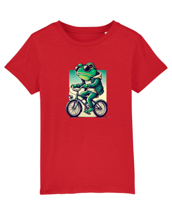 Riding frog Red