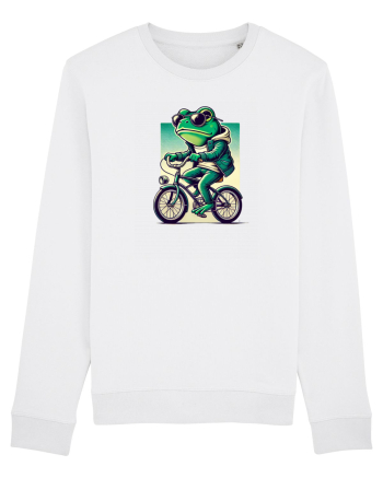 Riding frog White