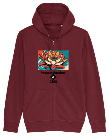 „Procrastination & Chill” Burgundy