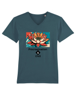 „Procrastination & Chill” Tricou mânecă scurtă guler V Bărbat Presenter
