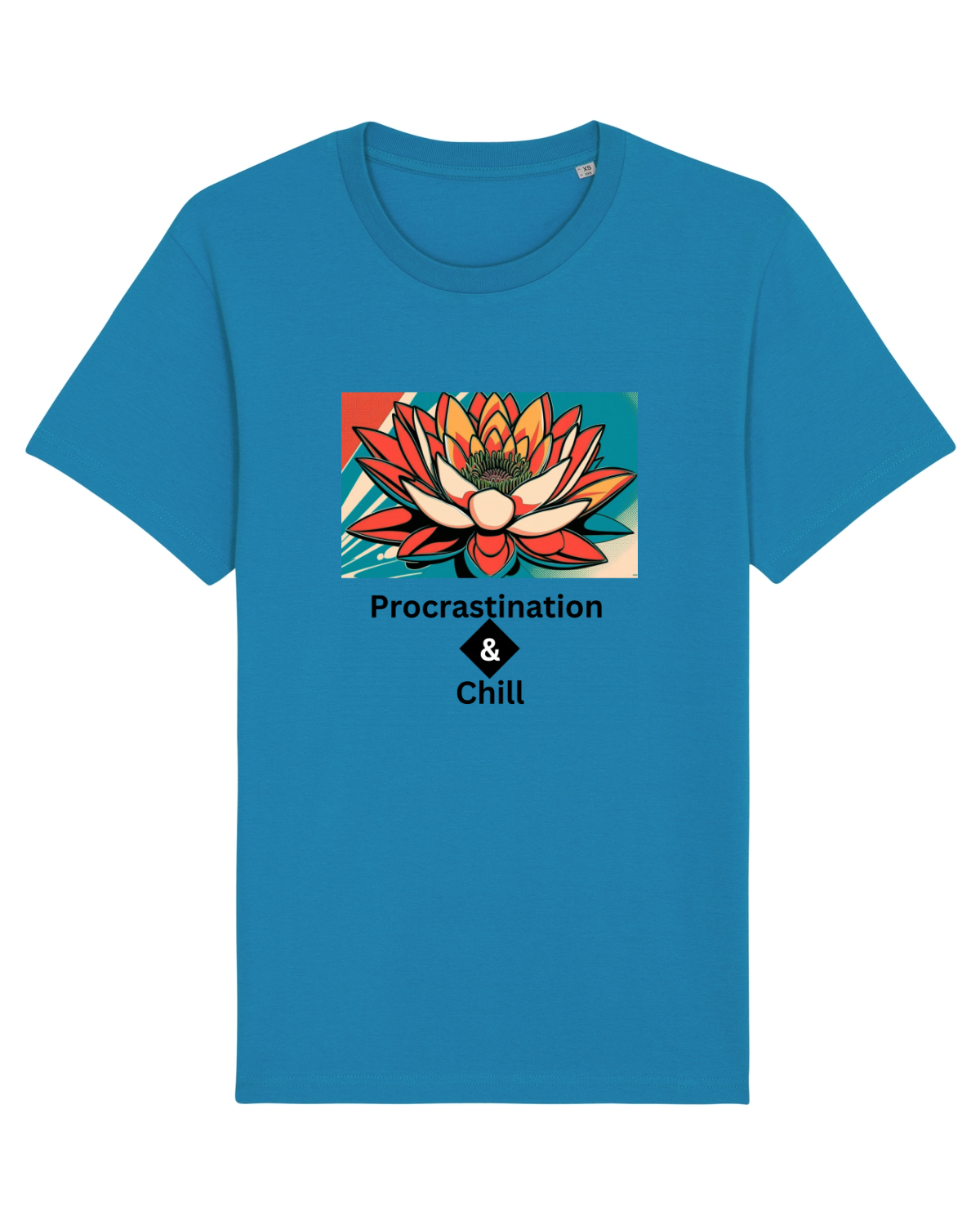 Tricou mânecă scurtă Unisex Rocker Azur