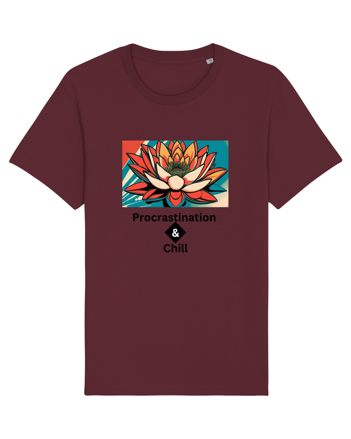 Tricou mânecă scurtă Unisex Rocker Burgundy