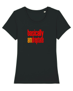 Basically, am dreptate Tricou mânecă scurtă guler larg fitted Damă Expresser