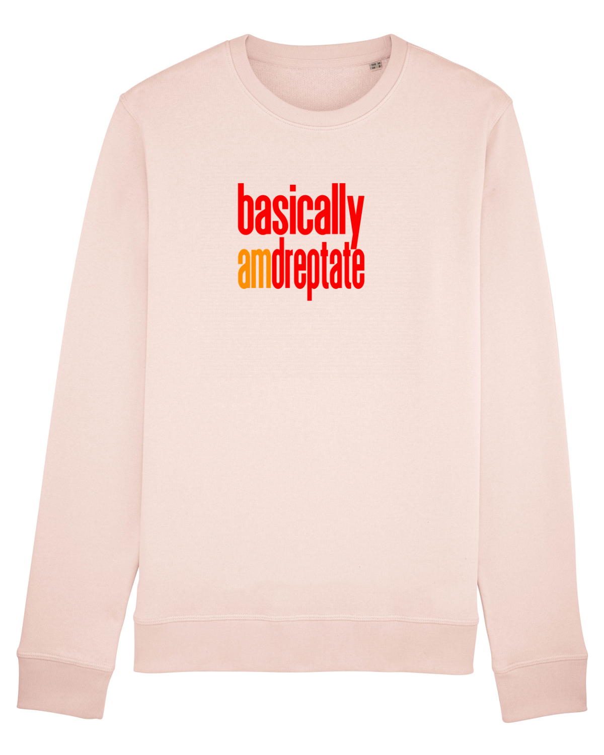 Bluză mânecă lungă Unisex Rise Candy Pink