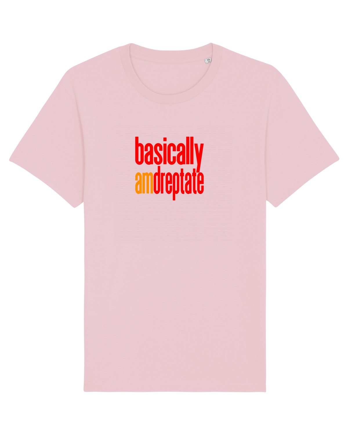 Tricou mânecă scurtă Unisex Rocker Cotton Pink