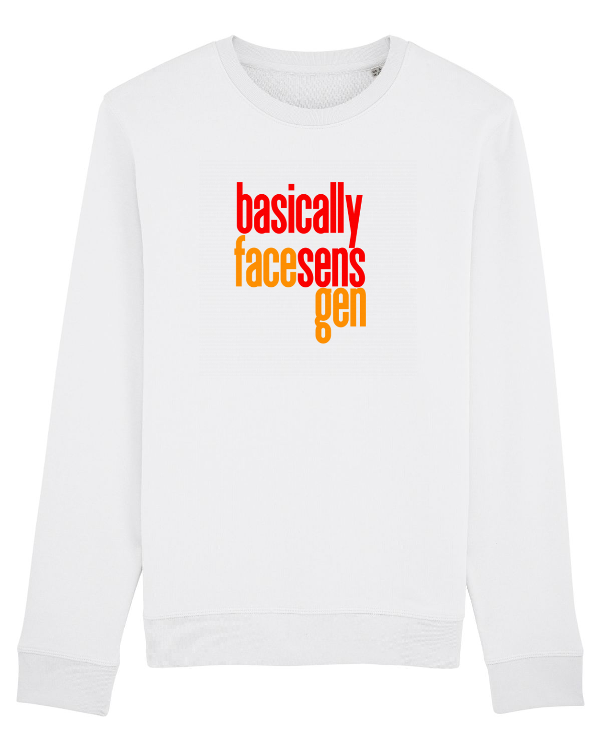 Bluză mânecă lungă Unisex Rise White