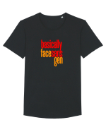Basically, face sens, gen - Pentru atunci cand stapanesti limba romana  Tricou mânecă scurtă guler larg Bărbat Skater
