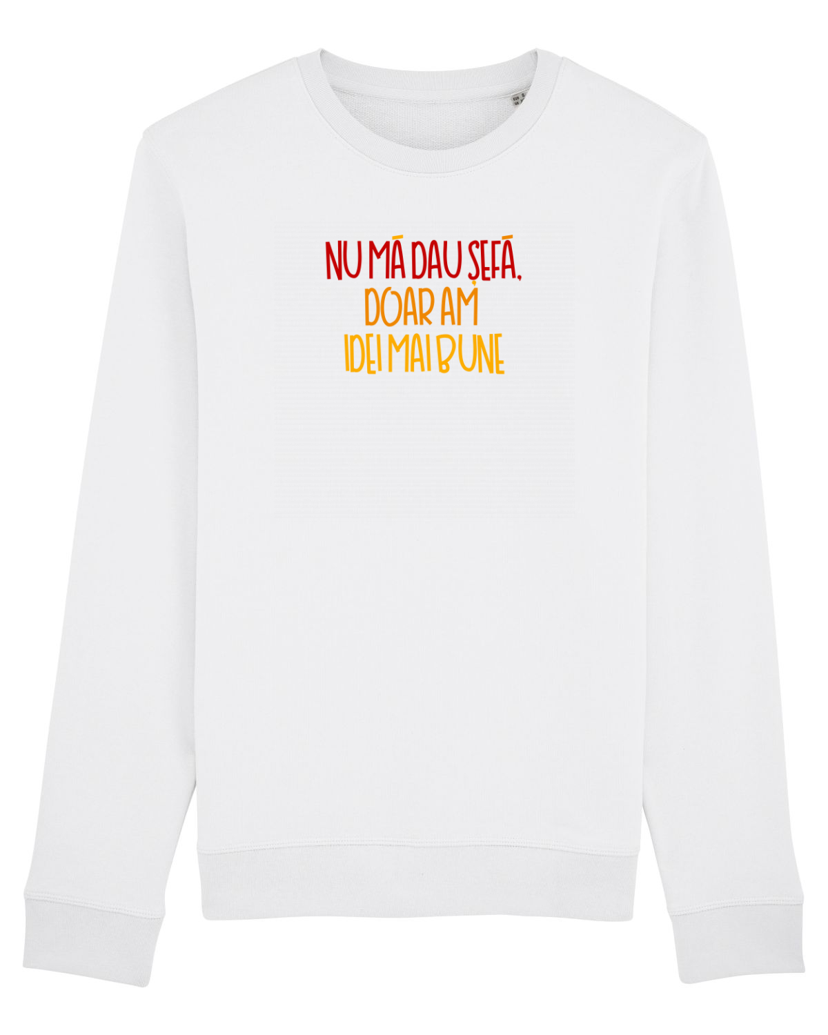 Bluză mânecă lungă Unisex Rise White