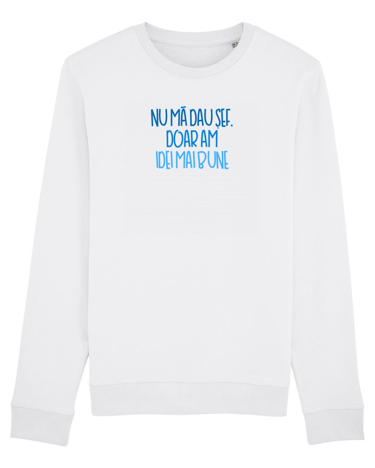 Bluză mânecă lungă Unisex Rise White