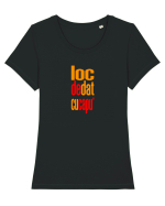 LOC DE DAT CU CAPU` Tricou mânecă scurtă guler larg fitted Damă Expresser