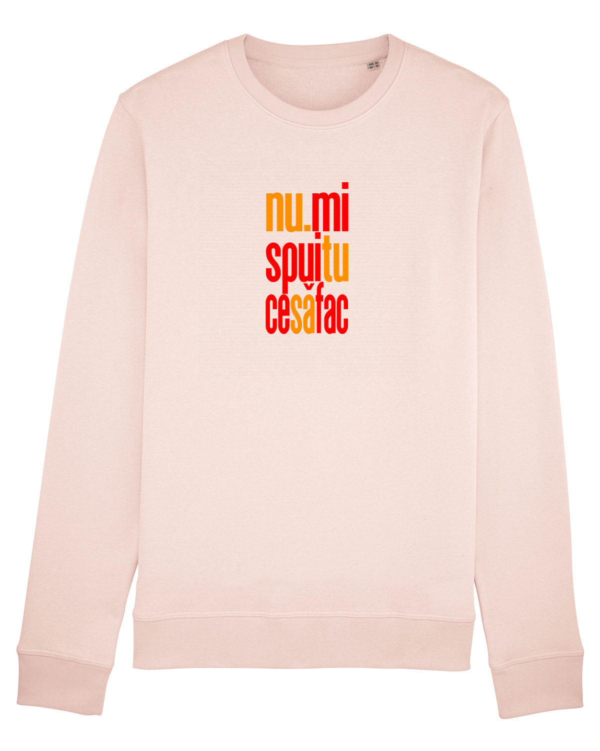 Bluză mânecă lungă Unisex Rise Candy Pink