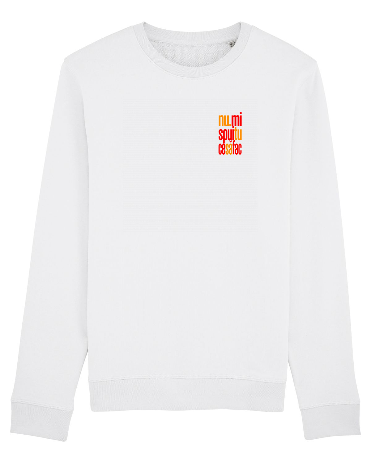 Bluză mânecă lungă Unisex Rise White