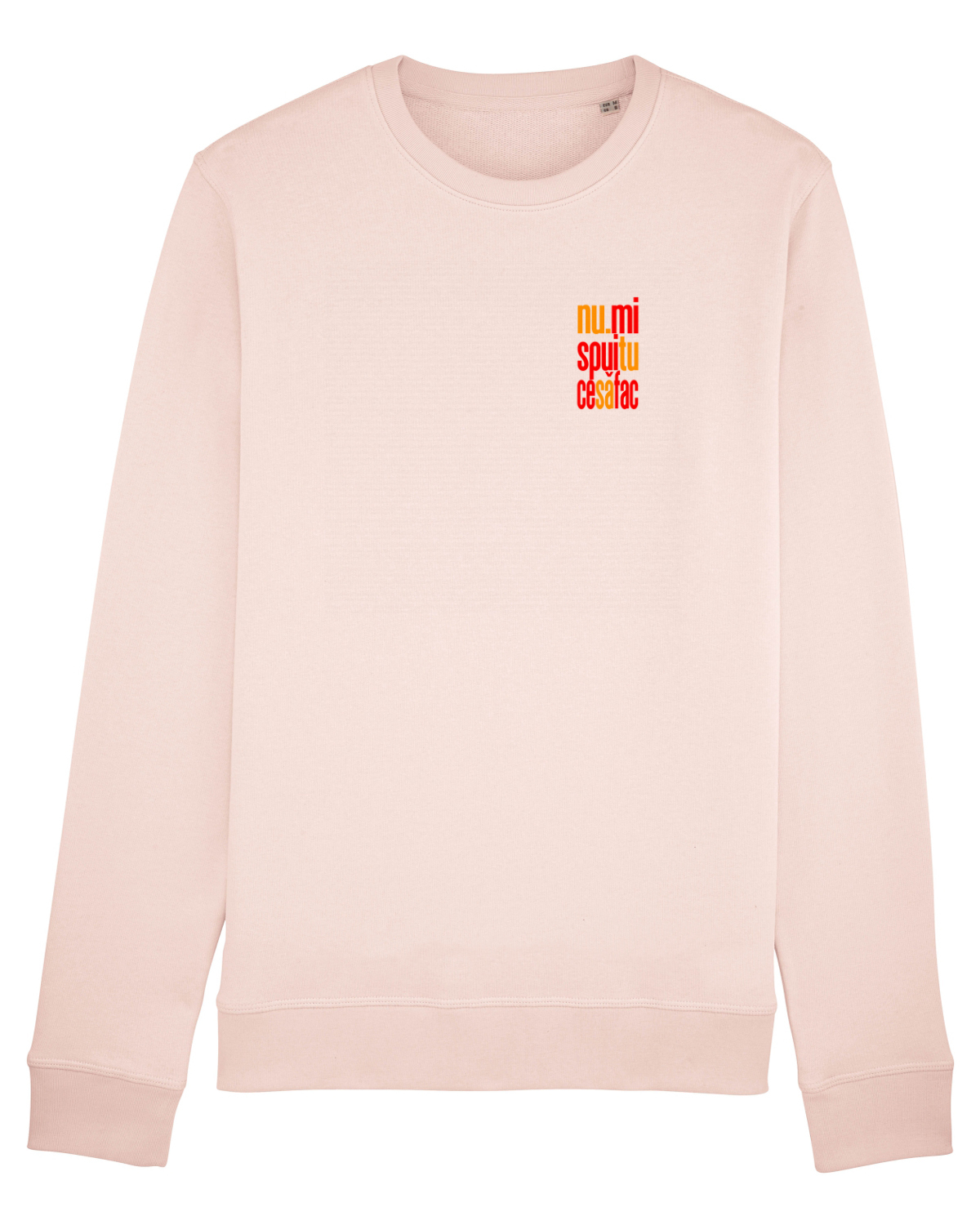 Bluză mânecă lungă Unisex Rise Candy Pink