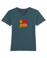 IA, TACI PUTIN! Tricou mânecă scurtă guler V Bărbat Presenter