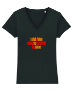 TOTUL E BINE CAND SE TERMINA... CU MINE Tricou mânecă scurtă guler V Damă Evoker