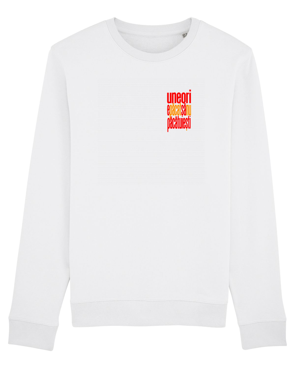 Bluză mânecă lungă Unisex Rise White