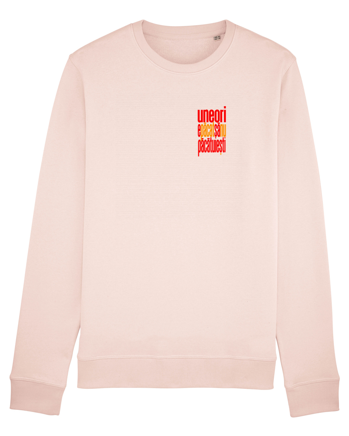 Bluză mânecă lungă Unisex Rise Candy Pink