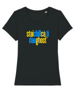 STAI CHILL, CA-TI DAU GHOST Tricou mânecă scurtă guler larg fitted Damă Expresser