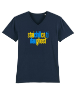 STAI CHILL, CA-TI DAU GHOST Tricou mânecă scurtă guler V Bărbat Presenter