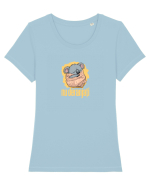 NU DERANJATI - Koala  Tricou mânecă scurtă guler larg fitted Damă Expresser