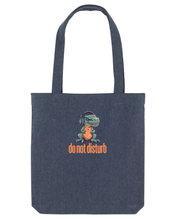 DO NOT DISTURB -Dinozaur T Rex care asculta muzica Midnight Blue