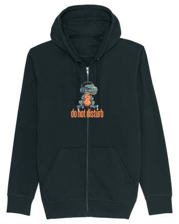DO NOT DISTURB -Dinozaur T Rex care asculta muzica Black