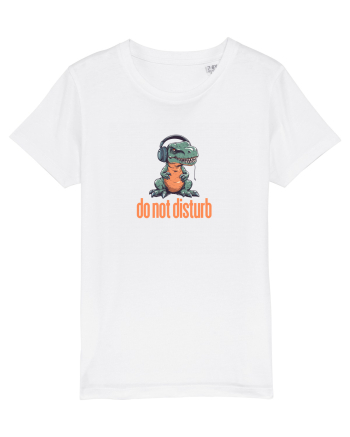DO NOT DISTURB -Dinozaur T Rex care asculta muzica White