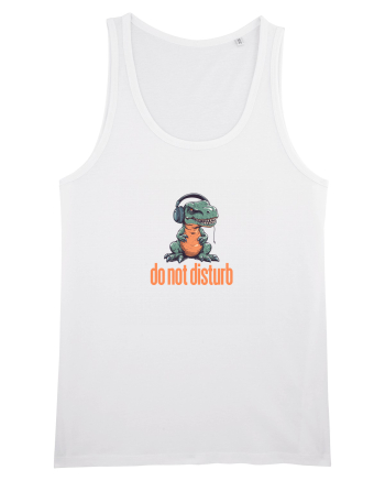 DO NOT DISTURB -Dinozaur T Rex care asculta muzica White