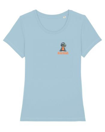DO NOT DISTURB 2 - Dinozaur T Rex care asculta muzica Sky Blue