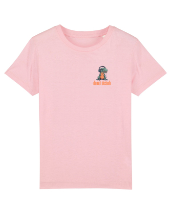 DO NOT DISTURB 2 - Dinozaur T Rex care asculta muzica Cotton Pink