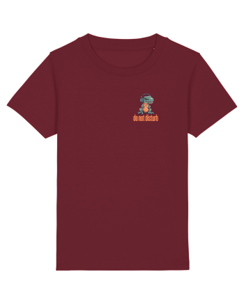 DO NOT DISTURB 2 - Dinozaur T Rex care asculta muzica Burgundy