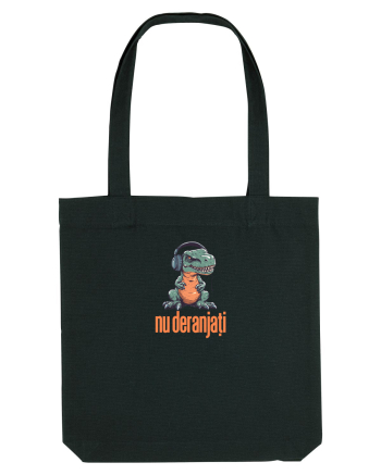 NU DERANJATI - Dinozaur T Rex care asculta muzica Black