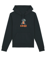 NU DERANJATI - Dinozaur T Rex care asculta muzica Hanorac Unisex Drummer