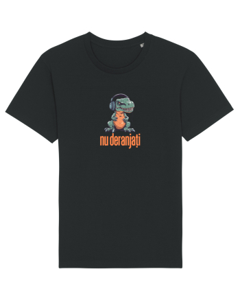 NU DERANJATI - Dinozaur T Rex care asculta muzica Black