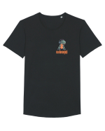 NU DERANJATI 2 - Dinozaur T Rex care asculta muzica Tricou mânecă scurtă guler larg Bărbat Skater