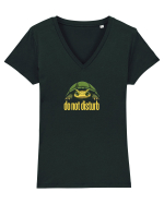 DO NOT DISTURB - Broasca testoasa Tricou mânecă scurtă guler V Damă Evoker