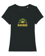 DO NOT DISTURB - Broasca testoasa Tricou mânecă scurtă guler larg fitted Damă Expresser