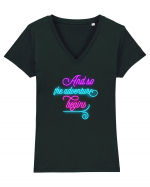 Aventura Tricou mânecă scurtă guler V Damă Evoker