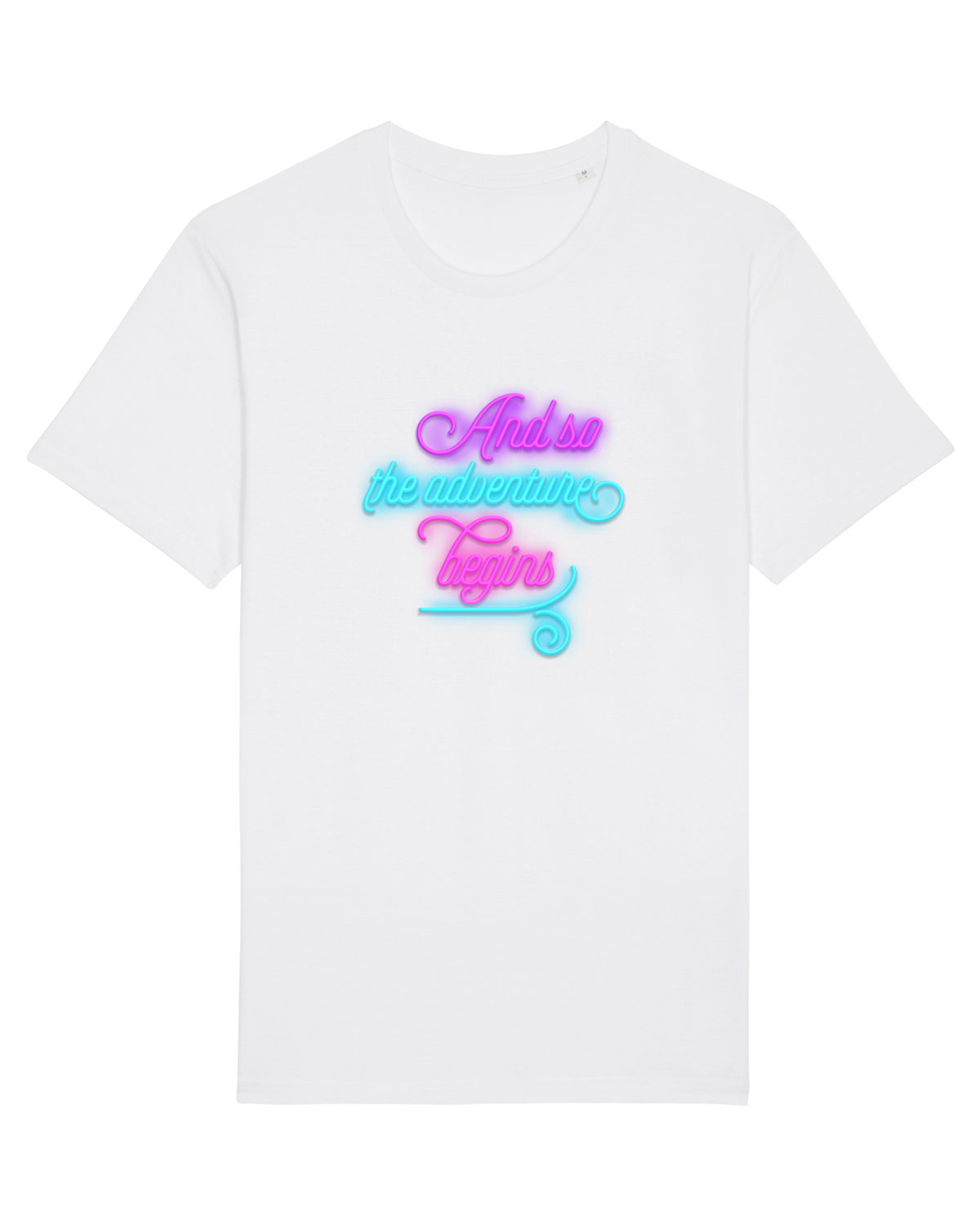 Tricou mânecă scurtă Unisex Rocker White
