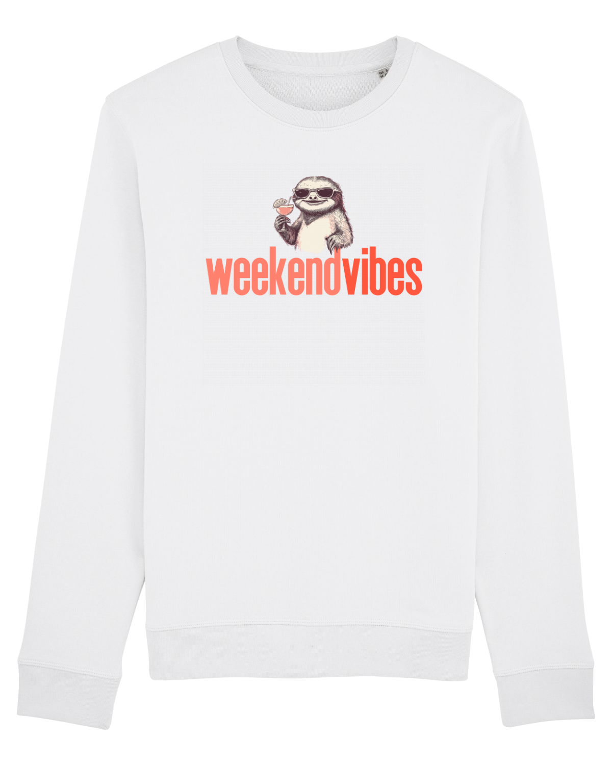 Bluză mânecă lungă Unisex Rise White