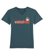 WEEKEND VIBES - lenes cu cocktail 2 Tricou mânecă scurtă guler V Bărbat Presenter