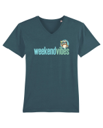 WEEKEND VIBES - lenes cu cocktail 3 Tricou mânecă scurtă guler V Bărbat Presenter