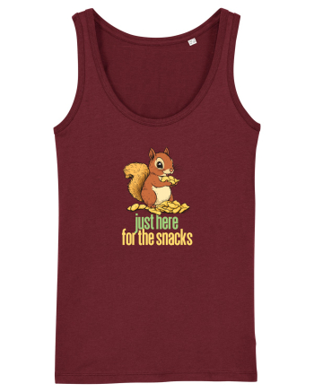 JUST HERE FOR THE SNACKS - VEVERITA - SUNT AICI PENTRU GUSTARI Burgundy