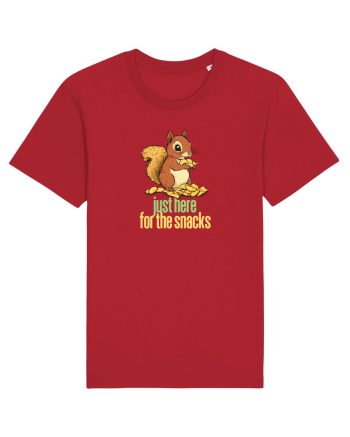 JUST HERE FOR THE SNACKS - VEVERITA - SUNT AICI PENTRU GUSTARI Red