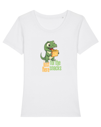 JUST HERE FOR THE SNACKS - DINOZAUR - SUNT AICI PENTRU GUSTARI White