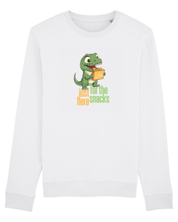 JUST HERE FOR THE SNACKS - DINOZAUR - SUNT AICI PENTRU GUSTARI White